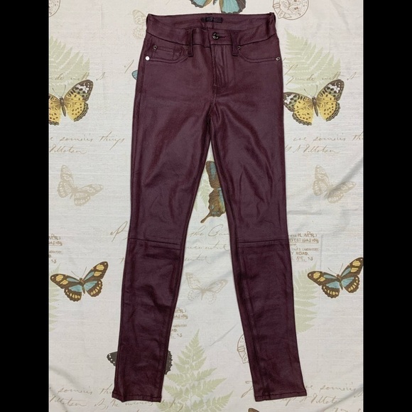 7 for all mankind knee seam coated skinny jeans - Picture 2 of 7